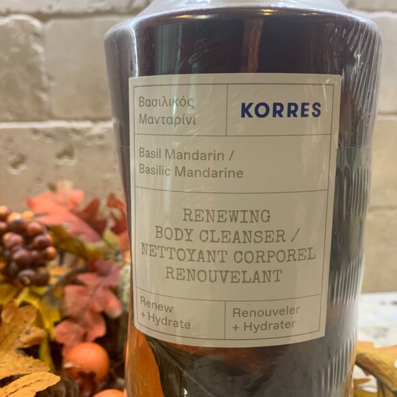 Korres BASIL MANDARIN Renewing Body Cleanser 33oz. - Picture 2 of 9
